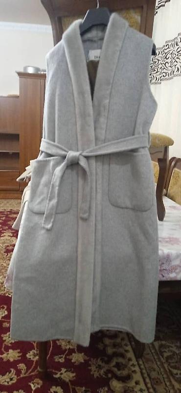 Пальто: Пальто, Халат, Зима, Короткая модель, С поясом, L — 7