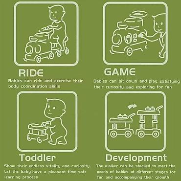 Guralice za bebe: Novo Guralica vozić Svetlosni i zvučni efekti Para na lokomotivi i — 3