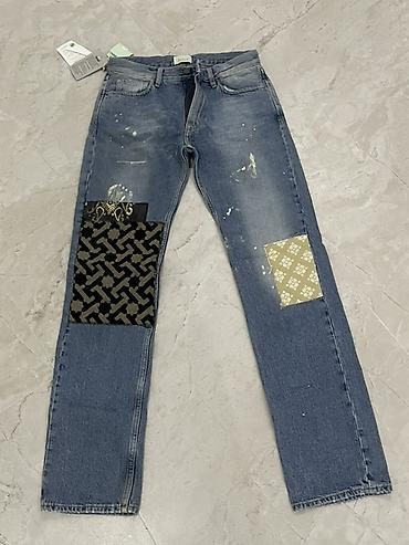 alt geyimi: Klassik Şalvar, Off-White, S, rəng - Mavi — 1