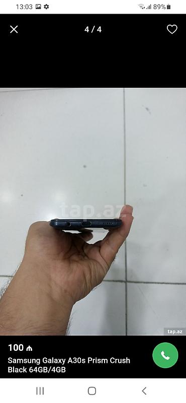 samsung galaxy a30s ekran: Samsung Galaxy A30s, 32 GB, rəng - Qara — 3