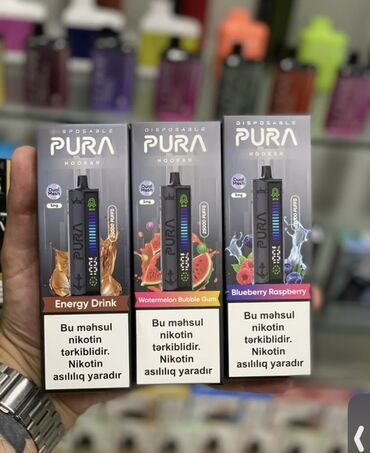 аренда помещений под общепит: PURA Disposable Hookah – birdəfəlik elektron Butun novler movcuddu