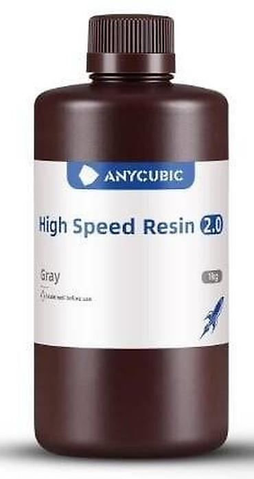 Epoksid qətranı: Anycubic High Speed Resin 2.0 – Boz, 1 kq UV həssas reçinə, resin — 1
