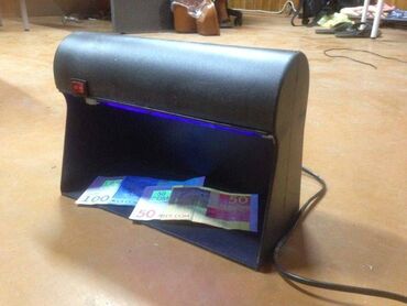 реклама на кассовой ленте: Ультрафиолетовый контроль / детектор валют (денег, банкнот, денги