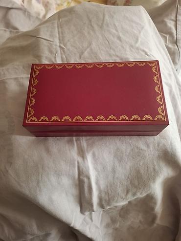 mont blanc: Cartier qutusu – qələm/qolbaq üçün - Rəng: Bordo qırmızı, qızılı — 1