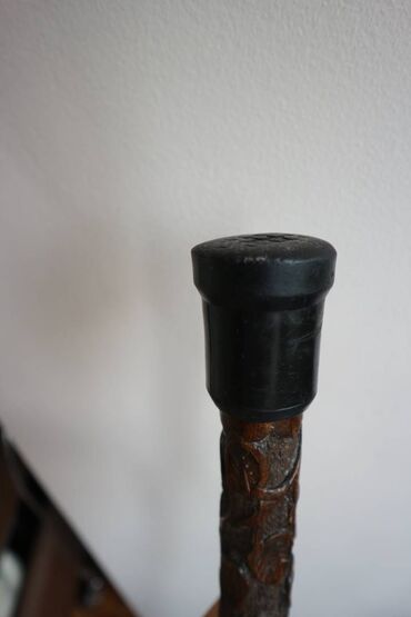 Ходунки, костыли, трости, роллаторы: Трость для опоры (палочка) резная, натуральное дерево крепкая — 14