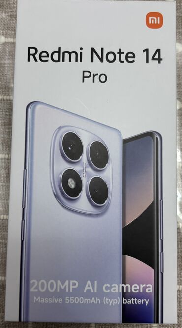 İnformatika: Redmi Note 14 Pro, 256 GB, rəng - Qara, Zəmanət, Barmaq izi, Face ID