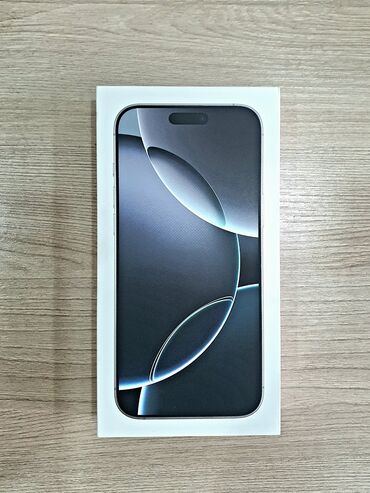 нужна: IPhone 16 Pro Max, Жаңы, 256 ГБ, White Titanium, Кабель, Куту, 100 %