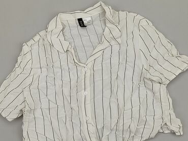 białe t shirty v neck: Top H&M, M (EU 38), condition - Very good