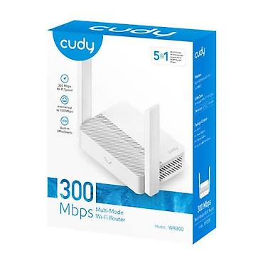 keys sat: Cudy WR300 N300 Wi‑Fi 4 5‑in‑1 Mesh Router 2.4GHz 300Mbps Kompakt və — 2