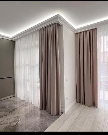 Шторы и занавески: Комплект штор, С тюлем в комплекте, Изготовление на заказ, Для зала — 24