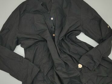 czarne bluzki z długim rękawem: Blouse, M (EU 38), condition - Fair