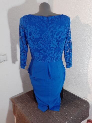 kraljevsko plava haljina i cipele: Savsena kraljevsko plava haljina kao nova
