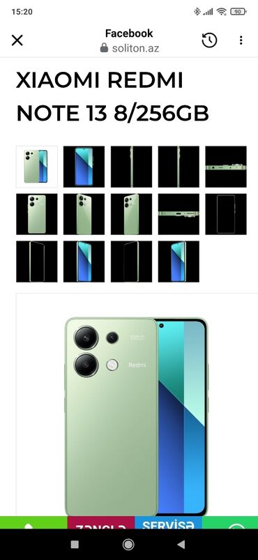 xiaomi mi note 10 lite qiymeti: Xiaomi 13, 256 GB, rəng - Yaşıl, 
 İki sim kartlı