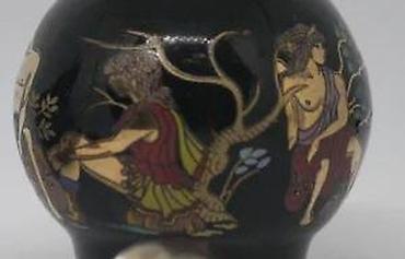 Stare vaze i dekor: MIRISNICE minijaturne grčke keramičke bočice za parfem. Ručna izrada — 16