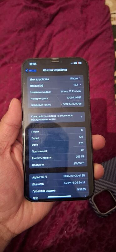 наручные телефоны для детей: IPhone 12 Pro Max, Б/у, 256 ГБ, Синий, Защитное стекло, Чехол, 95 %