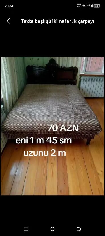 Çarpayılar: İşlənmiş, İkinəfərlik çarpayı, Bazalı, Matras ilə, Siyirməsiz