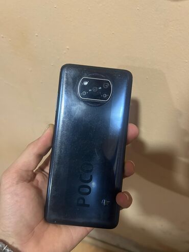 ucuz telefon: Poco X3, 128 GB, rəng - Göy, Barmaq izi, Face ID