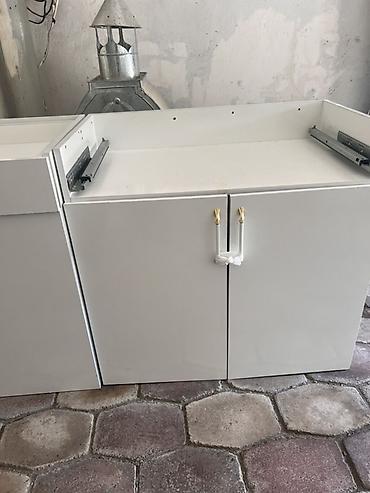 skaf ucuz: Ağ rəngli modul mebel dəsti - Material: MDF/Laminit, parlaq ağ səth — 10