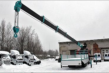 краном: Стрела 14 м, 10000 т, Борт 15000 кг — 2