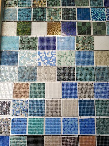ламинат для пола: Mozaik plitələr – geniş rəng və naxış seçimi - Material: şüşə və