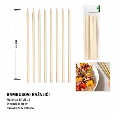 KMT Bambusovi štapići 500551 Praktični bambusovi štapići za pripremu