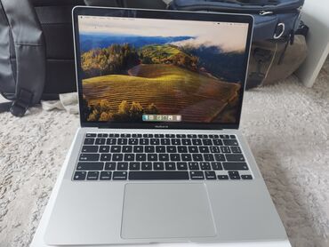 macbook m1 air: Ноутбук, Apple, 8 ГБ ОЗУ, Apple M1, Б/у, Для несложных задач, память SSD