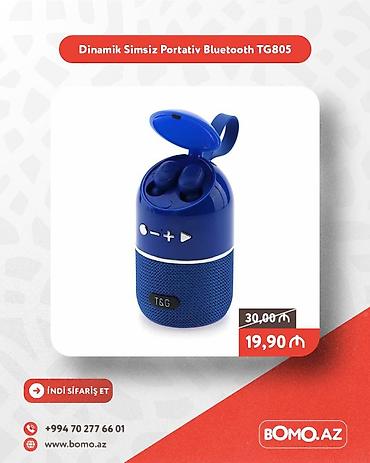 Audio: 🔥 Dinamik Simsiz Portativ Bluetooth TG805 ✅ Brend: TG ✅ Qoşulma — 1