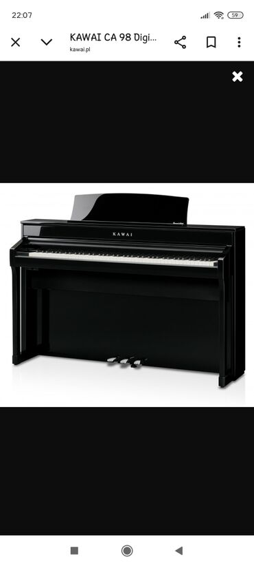 Pianolar: Piano, Kawai, Rəqəmsal, Yeni