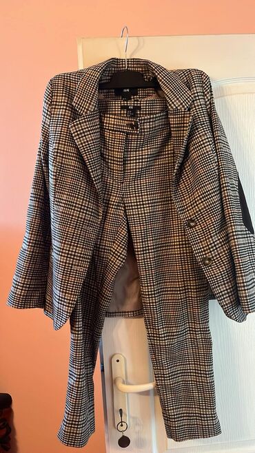 zimska pelerina: H&M, M (EU 38), Plaid