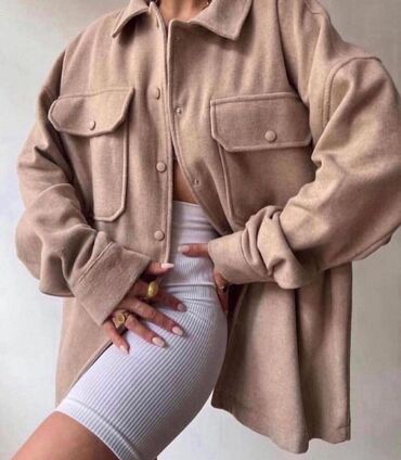 женские короткие пальто: Пальто цвет - Бежевый