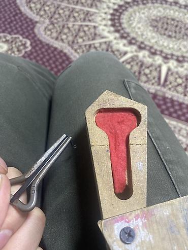 войлоки: Варган (Jew’s harp) с деревянным футляром-держателем ручной работы — 2