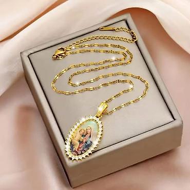 Ogrlice: Lančići sa verskim privescima – više modela - Materijal: nerđajući — 9