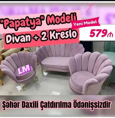 mebellər və qiymətləri: 💥Papatya divan+2kreslo 💥 📲Elaqe 💶Qiymet 579azn 🚛Seherdaxili