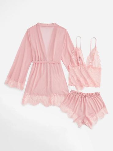 Alt paltarı: Məhsul: CHARLIE LADY qadın pijama/ev geyimi dəsti 3-lü dəstlər yalnız — 5
