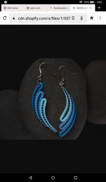 Minđuše: Pirsing, Handmade, Materijal: Epoksi smola — 33
