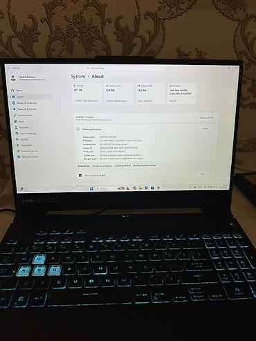 intel core i: İşlənmiş ASUS TUF Gaming, 15.6 ", Intel Core i5, 512 GB — 2