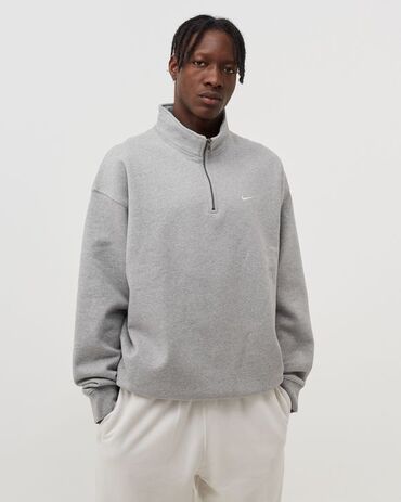 nike mercurial patike: Sweatshirt, M (EU 50), Nike, color - Grey, With a zipper