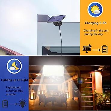 dm sesir: 1 kom. Solarne zidne lampe sa senzorom pokreta, pametna 234LED solarne — 3