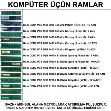 komputer 16 gb ram: Оперативная память (RAM) Kingston, 8 ГБ, 1600 МГц, DDR3, Для ПК, Новый