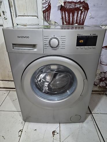 Daewoo: Стиральная машина Daewoo, 6 кг, Б/у, Автомат, Есть сушка, Бесплатная доставка, Платная доставка — 2