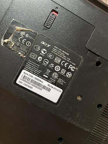acer aspire: Acer Aspire 4738G noutbuku Texniki məlumatlar (etiketdən): - Model — 2