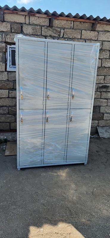 Ofis dolabları: Metall şkaf – 2 qapılı, açarlı - Material: polad (toz boya ilə — 11