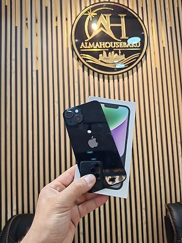 iphone usb: IPhone 14, 128 GB, Midnight, Face ID, Sənədlərlə, Zəmanət — 1