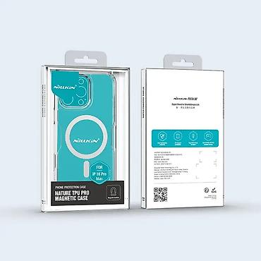 Maske i futrole za telefone: Futrola NILLKIN Nature Pro Magnetic za iPhone 16 Pro Max (6.9) bela — 11