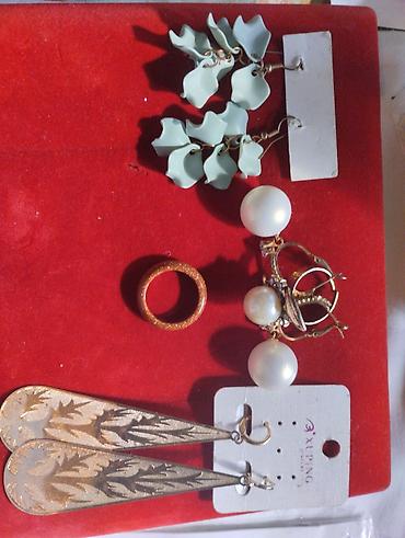 Bijuteriya dəstləri: Bijuteriya dəsti – müxtəlif aksesuarlar - Turkuaz rəngli baş bəzəyi — 5