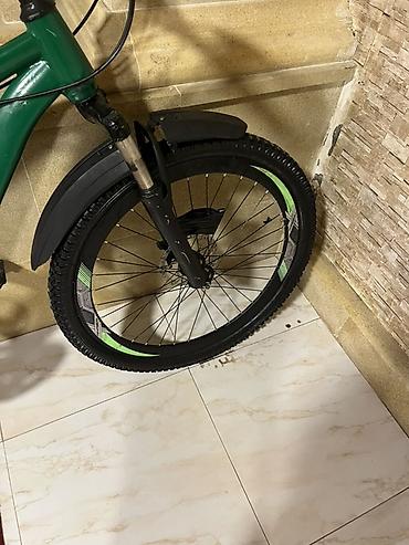 29 velosiped: Tez təcili satilir Dağ velosipedi – yaşıl rəngli, 26" təkər - Güclü — 5