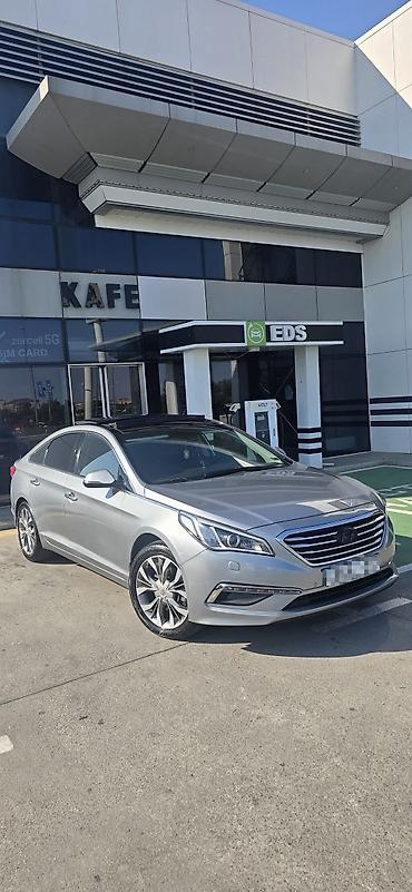 tesla model x: Hyundai Sonata (gümüş rəng), sedan kuzov.Tenmiz Serviz.2.4 Doc Mator — 1