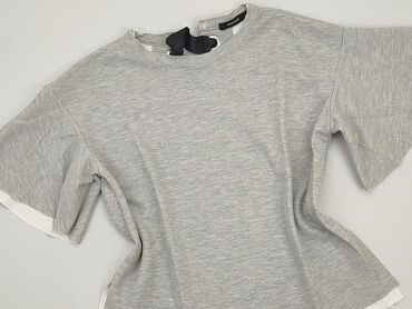 granatowa bluzki krótki rękaw: Блуза жіноча, Reserved, S, стан - Хороший