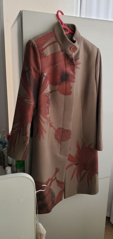 Пальто: Пальто, Классика, Осень-весна, По колено, 3XL (EU 46)