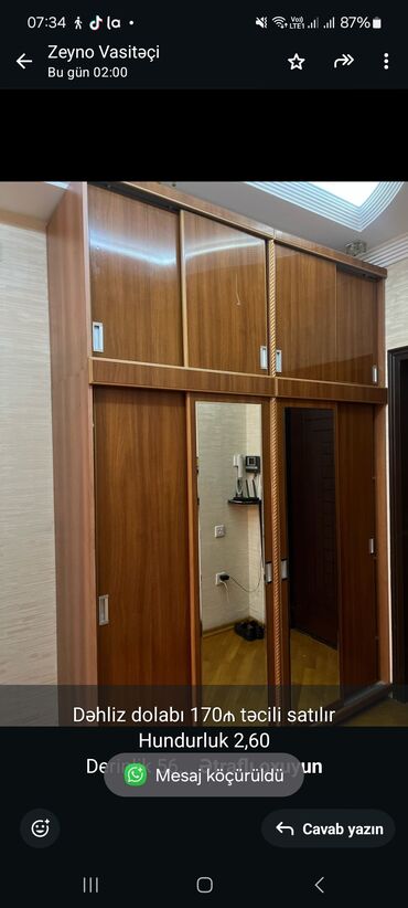 Divanlar: İşlənmiş, Düz dolab